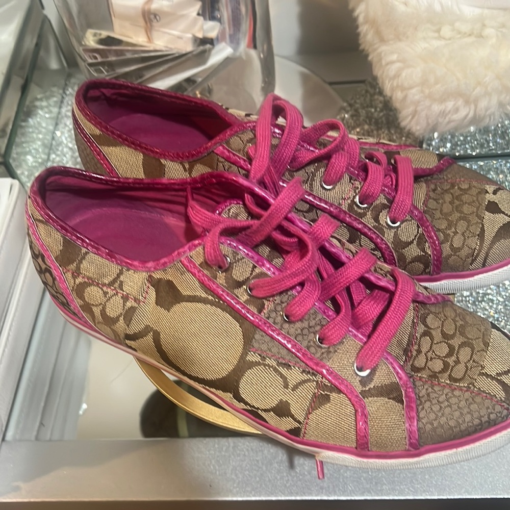 Lightly worn Coach sneakers
